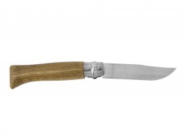 Messer Opinel 8 Klappmesser Inox Buche Motiv Gämse