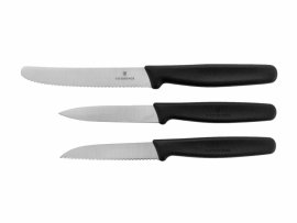 Set aus 3 Küchenmessern Victorinox 5.1113.3 schwarze Ausführung