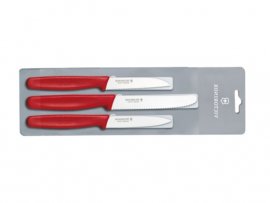 Set 3 Küchenmesser Victorinox 5.1111.3 rote Ausführung