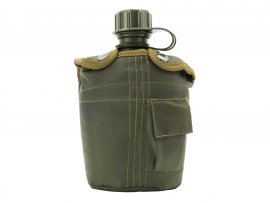 Feldflasche in Hülle MFH grün