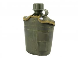 Feldflasche in Hülle MFH grün