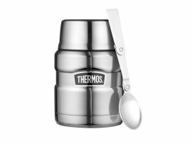 Thermos King 0,47 l Food-Thermobehälter mit Löffel steel