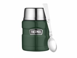 Lebensmittel-Thermosbehälter mit Löffel Thermos King 0,47 l grün