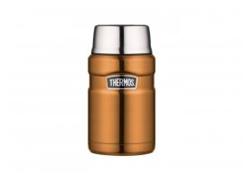 Thermosbehälter für Speisen mit Löffel Thermos King 0,71 l braun