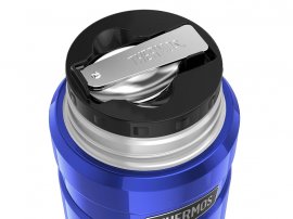 Thermosbehälter für Essen mit Löffel Thermos King 0,71 l blau