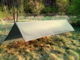 Turistická Planen-Tarp Tigerwood Tectum 3x3 m grün