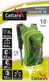Rucksack 10l + 2l Trinkblase GreenW