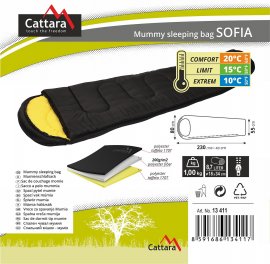 Mumienschlafsack Sofia 210cm