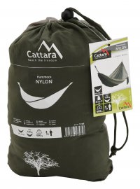 Hängematte NYLON 275x137 cm grün-braun