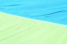 Hängematte NYLON 275x137 cm grün-blau