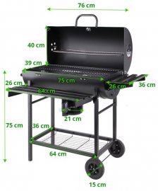 Grill Barrel für Holzkohle (99512)