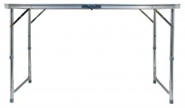 Campingtisch klappbar Double teleskop. braun
