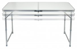 Campingtisch Double teleskop. grau + 4x Hocker