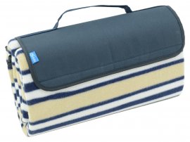 Picknickdecke Fleece 150x135 cm blau