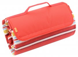 Picknickdecke Fleece 150x135 cm rot