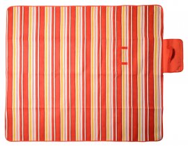 Picknickdecke Fleece 150x135 cm rot