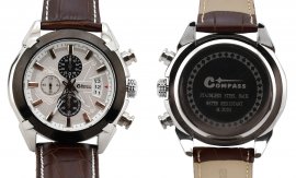 Armbanduhr Chrono White Compass