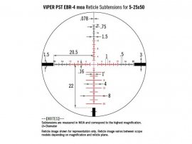 Zielfernrohr Vortex Viper PST II 5-25x50 AO EBR-4