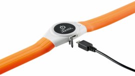 Leuchthalsband Hunter Yukon LED 20-63cm orange