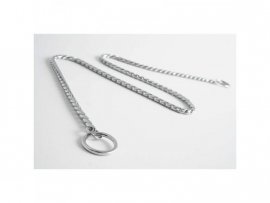 Kette-Halsband DeLuxe silber, 55 cm