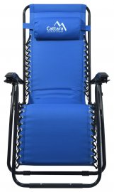 Camping-Klappstuhl verstellbar Cattara LIVORNO blau