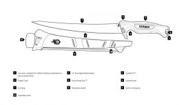 Filetiermesser Gerber Controller 254mm