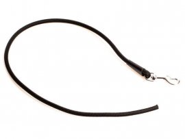 Leine Dogtrace couračka silberne Schnalle 70cm schwarz