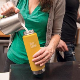 Thermosflasche Klean Kanteen Wide Loop 592ml Edelstahl