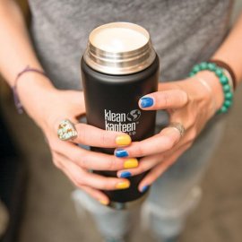 Thermosflasche Klean Kanteen Wide Loop 592ml Edelstahl