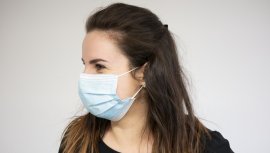 Einweg-Mundschutz blau