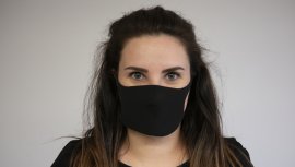 Mund-Nasen-Maske schwarz