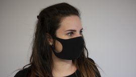 Mund-Nasen-Maske schwarz
