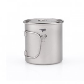 Titanium Keith Becher mit Deckel 550ml