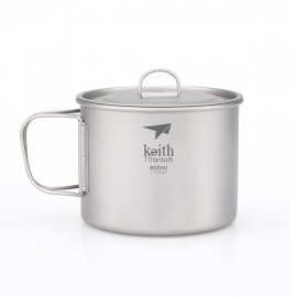 Titanium Keith Becher mit Deckel 900ml