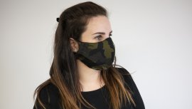 Mund-Nasen-Maske Baumwolle vzor 95