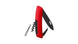 Schweizer Taschenmesser Swiza D01 Allblack rot