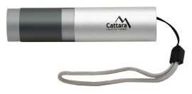 Kompakte LED-Taschenlampe Cattara 120lm ZOOM wiederaufladbar SILVER
