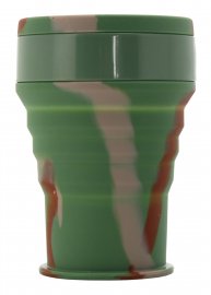 Silikonbecher klappbar ARMY 350ml