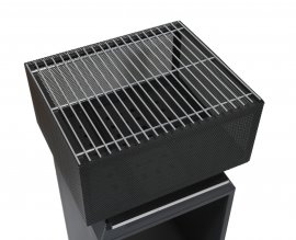 Feuerstelle CUBE mit Rost 74cm