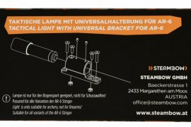 Taktische Lampe für Armbrüste Steambow AR-6 Stinger II