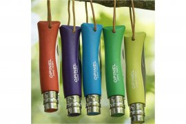Messer Opinel 7 Inox grün mit Riemen