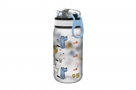 Flasche ION8 Leak Proof 400ml Grau mit Hunden