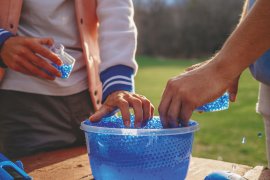 Gel-Kügelchen Gelbee Blau 20000Stk