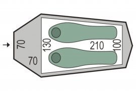 Zelt Pinguin Arris Extreme DAC Grün