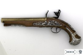 Replik einer Steinschlosspistole von General George Washington, England 18. Jh. 2