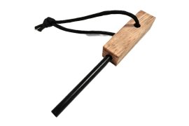 Feuerstahl JuBö Bushcraft Tinder Firesteel - FatWood 3