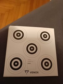 Bewertungen: Zielscheibe Venox 14x14 5 Ziele 100 Stk - 1