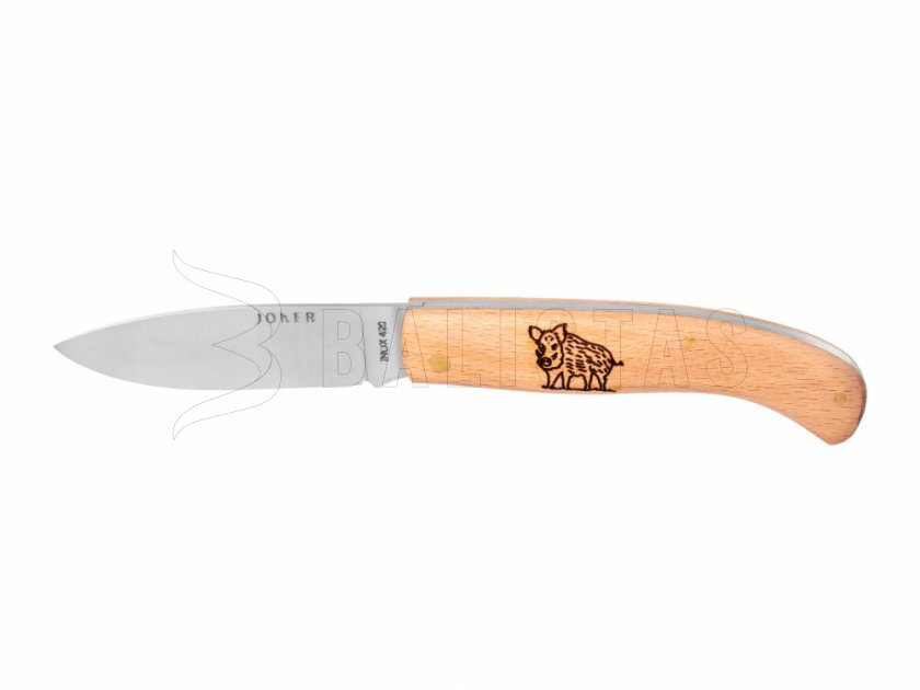 Messer Joker NH78-3 Holz Motiv Keiler 8 cm