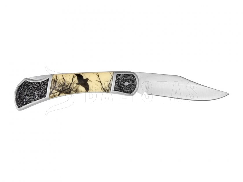 Messer Joker klappbar Motiv Vogel 8 cm