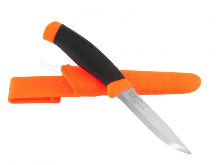 Messer Morakniv Companion F Serrated orange gezahnt